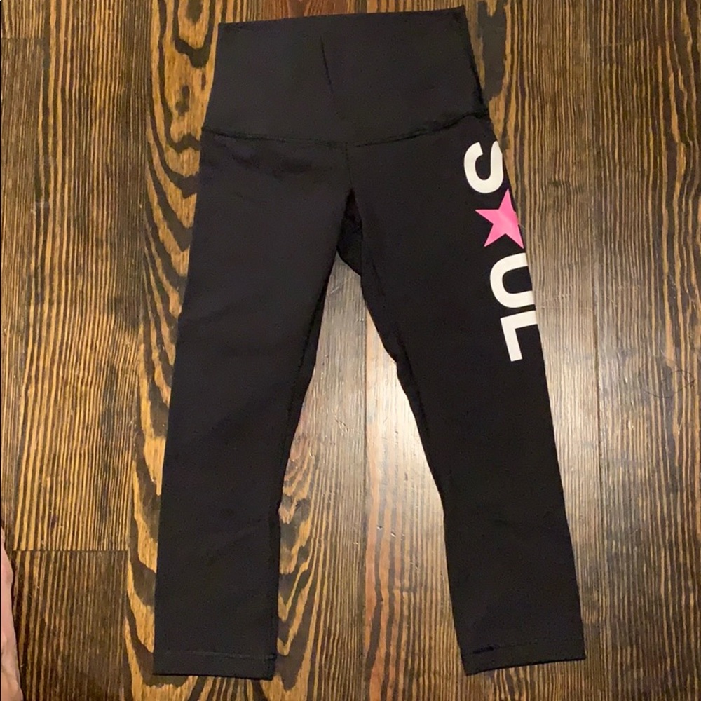 Soulcycle cropped high waisted leggings